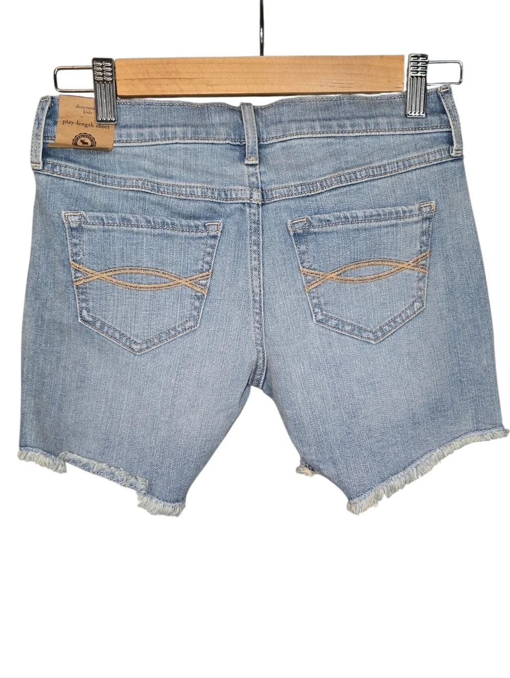 Abercrombie Kids Jean Shorts Bundle Play Length Distressed Patches NWTSize 11/12
